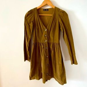 ZARA Corduroy Button Down Dress 🍂
